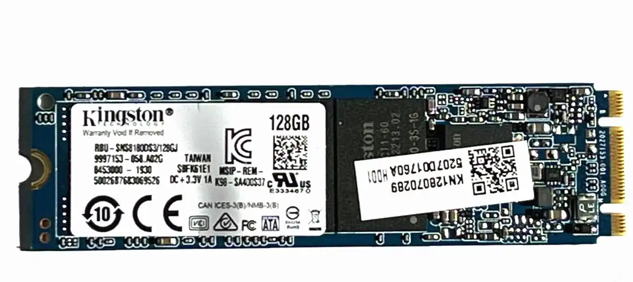 128GB  Kingston RBU-SNS8180DS3/128GJ  m.2 2280 SATA3 Internal 6Gb/s SSD Drive