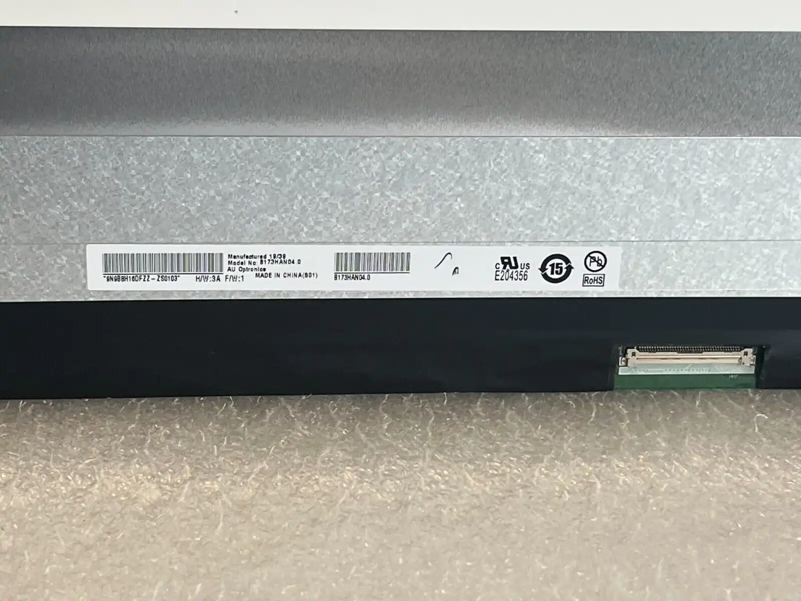 17.3" AU Optronics LED LCD Screen B173HAN04.0  IPS Full HD 1080p 40-pin matte