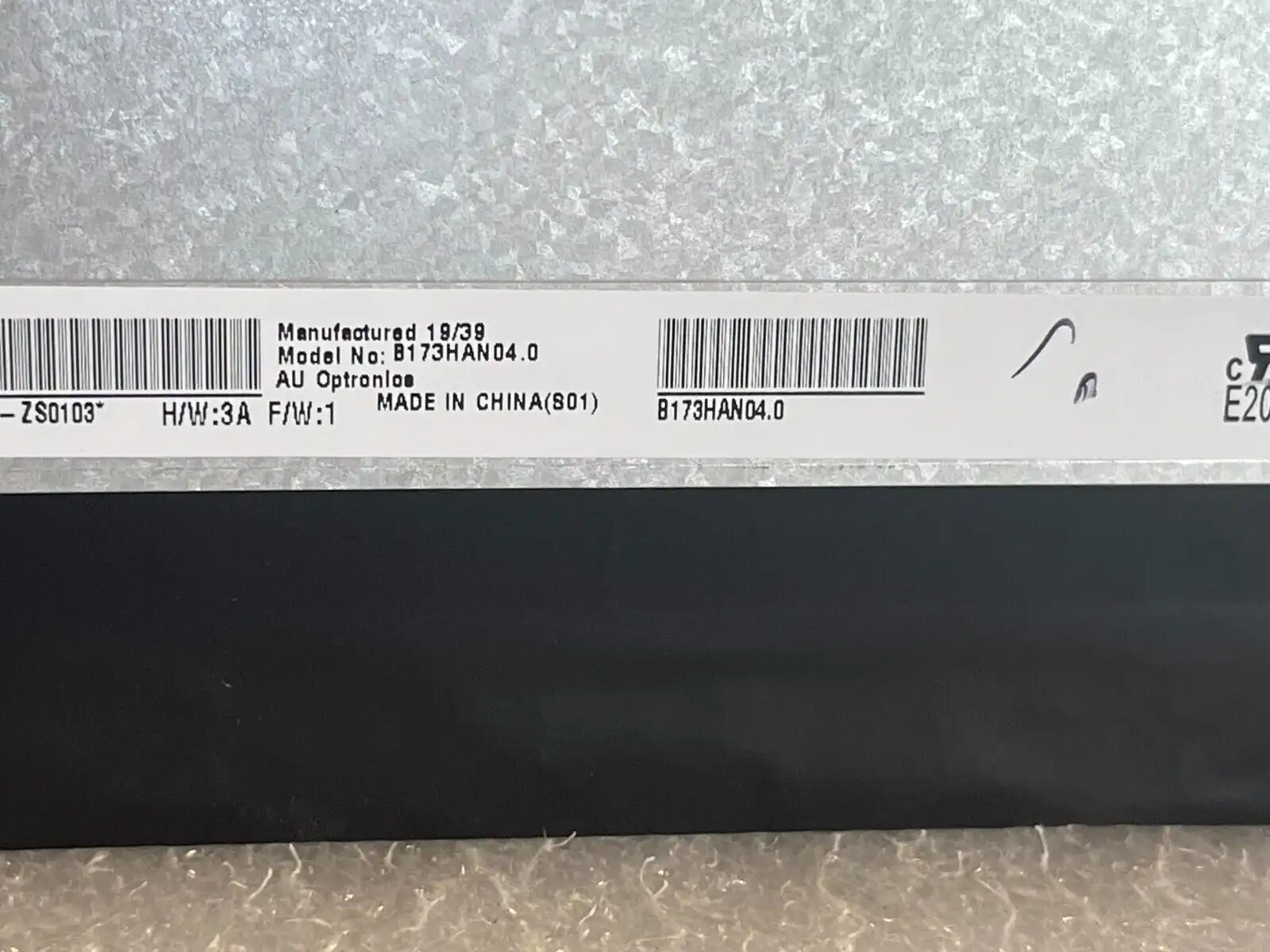 17.3" AU Optronics LED LCD Screen B173HAN04.0  IPS Full HD 1080p 40-pin matte