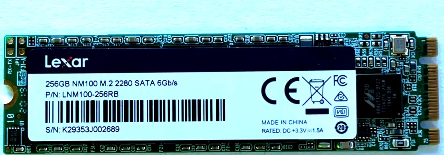 256GB  Lexar  NM100   m.2 2280  Internal 6Gb/s SSD Drive LNM100-256RB