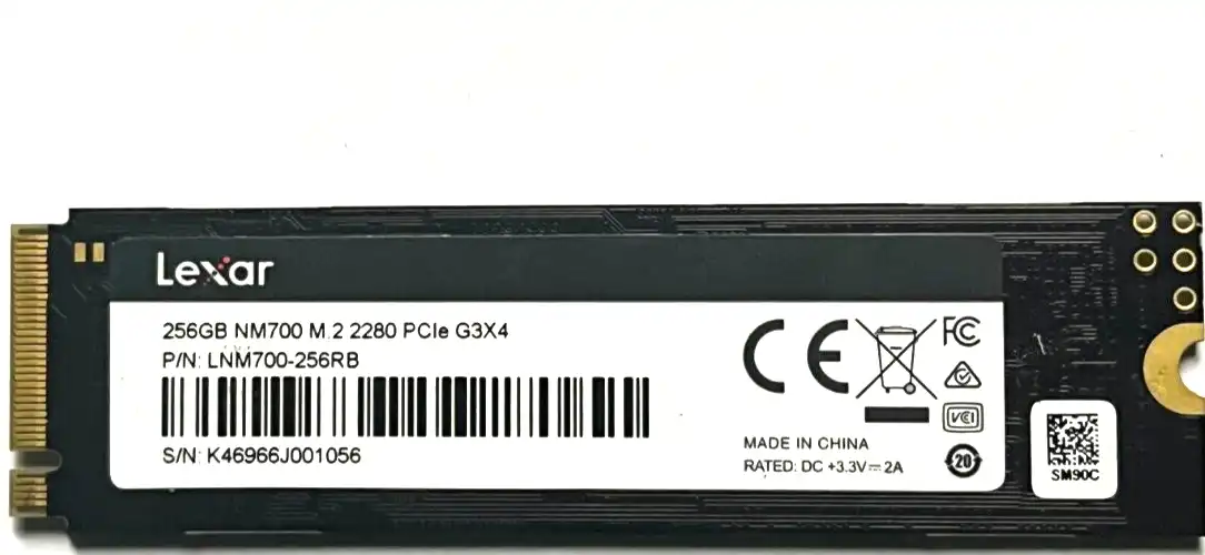 256GB  Lexar NM700 PCIe Gen 3 x4 NVME m.2 2280  SSD   LNM700-256RB