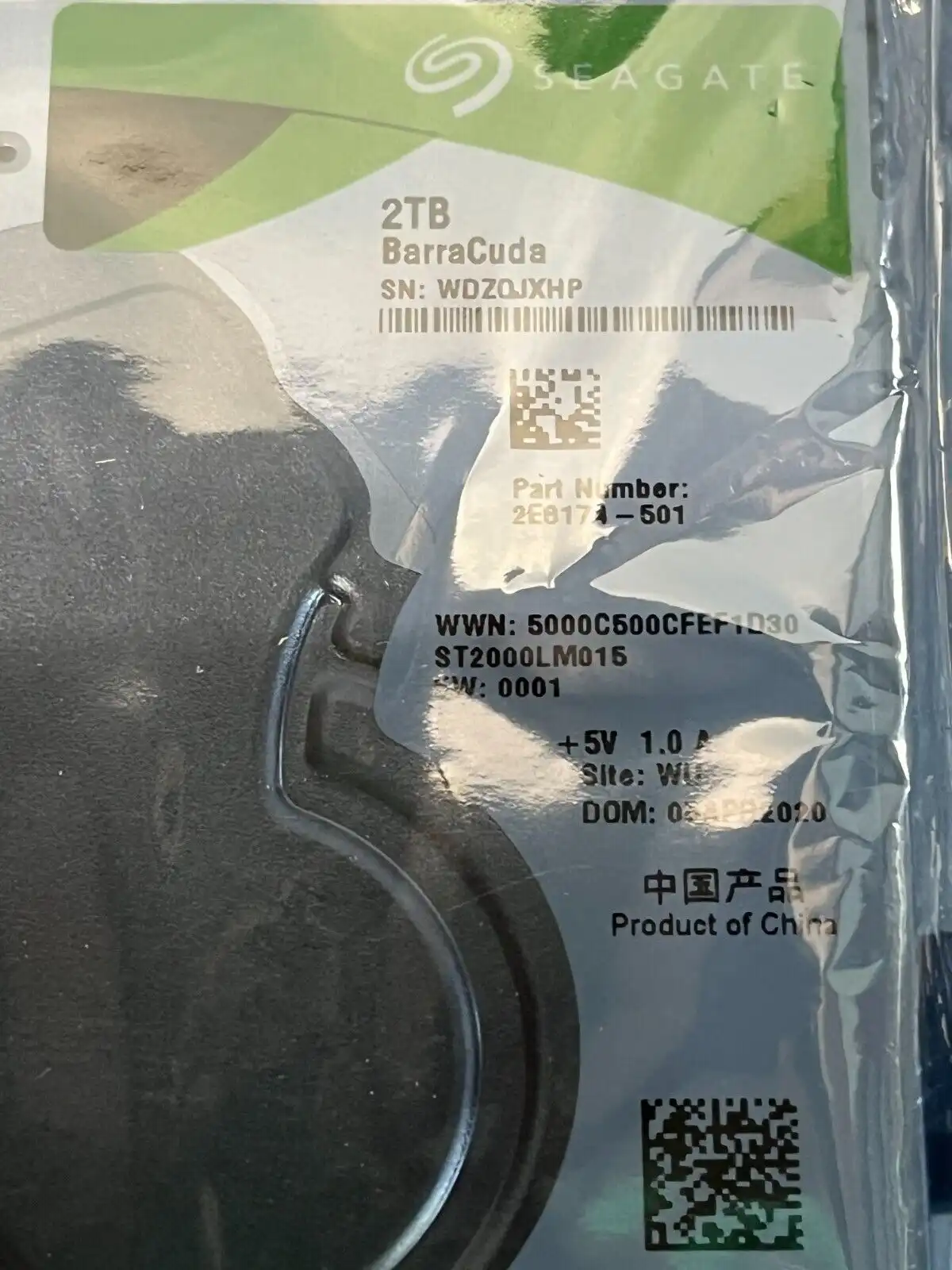 2TB Seagate ST2000LM015  2.5" SATA 6Gb/s 5400rpm 128Mb cache 7mm hard drive