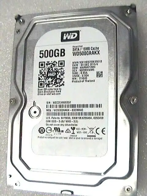 500Gb Western Digital WD5000AAKX 3.5" internal SATA 6Gb/s Hard Drive 7200rpm