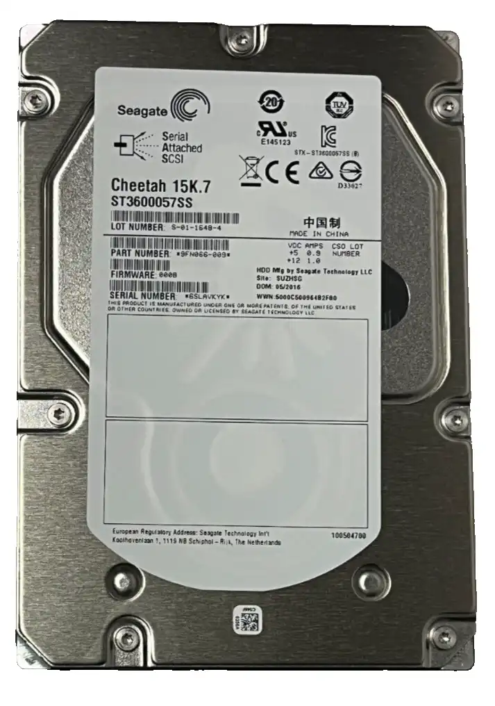 600GB Seagate Cheetah 15K.7 ST3600057SS 15000 RPM 3.5" 6Gb/s 16Mb SAS hard drive