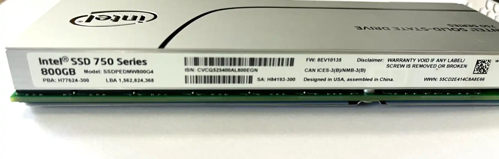 800GB Intel SSD 750 Series PCIe NVMe SSDPEDMW800G4