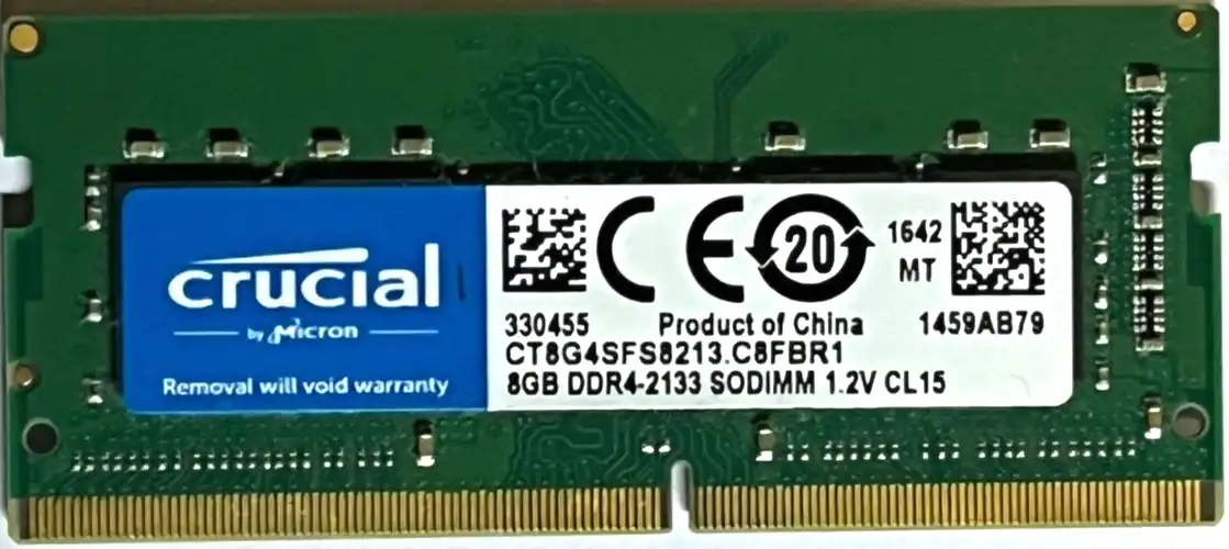 8GB DDR4 PC4-2133 260Pin SODIMM Laptop Memory made by Crucial