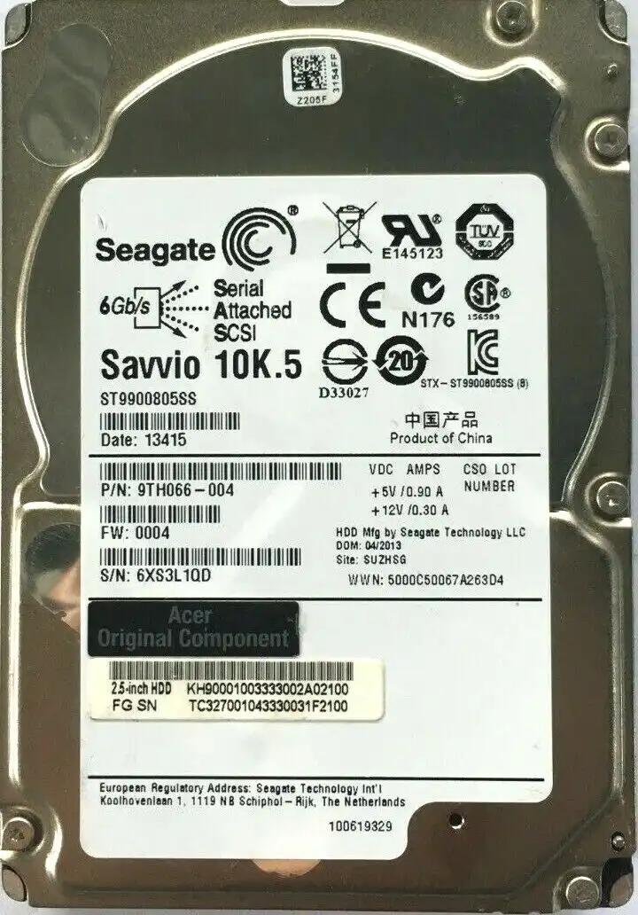 900GB Seagate Savvio 10K.5 ST9900805SS 10000 RPM 2.5" 6Gb/s 64Mb SAS hard drive
