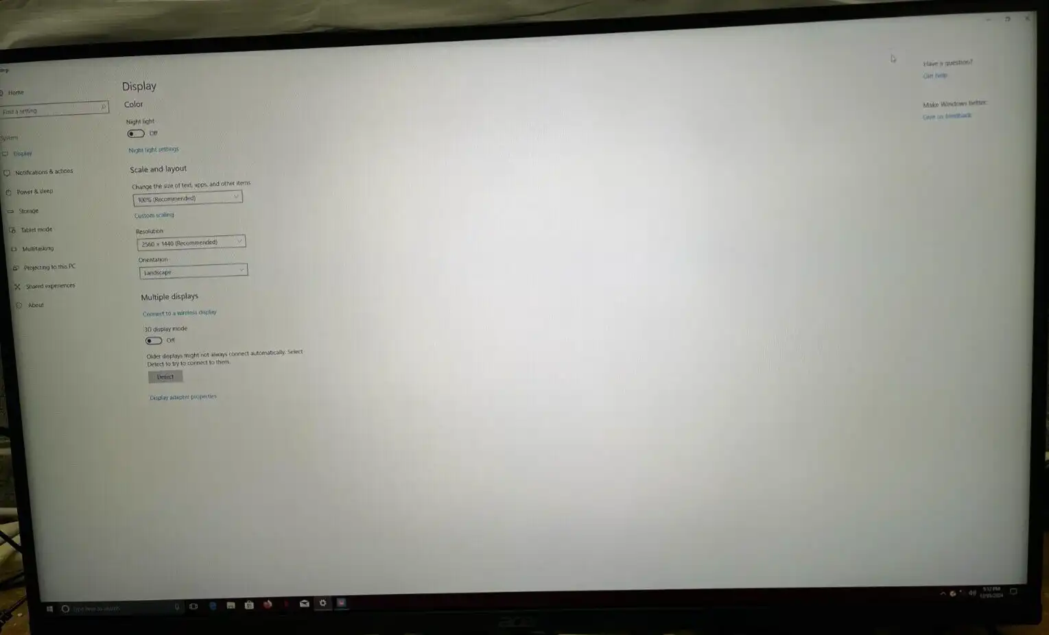 Acer 27" Nitro WQHD Gaming Monitor XV275U P3 2560x1440 VA 170Hz AMD Free Sync