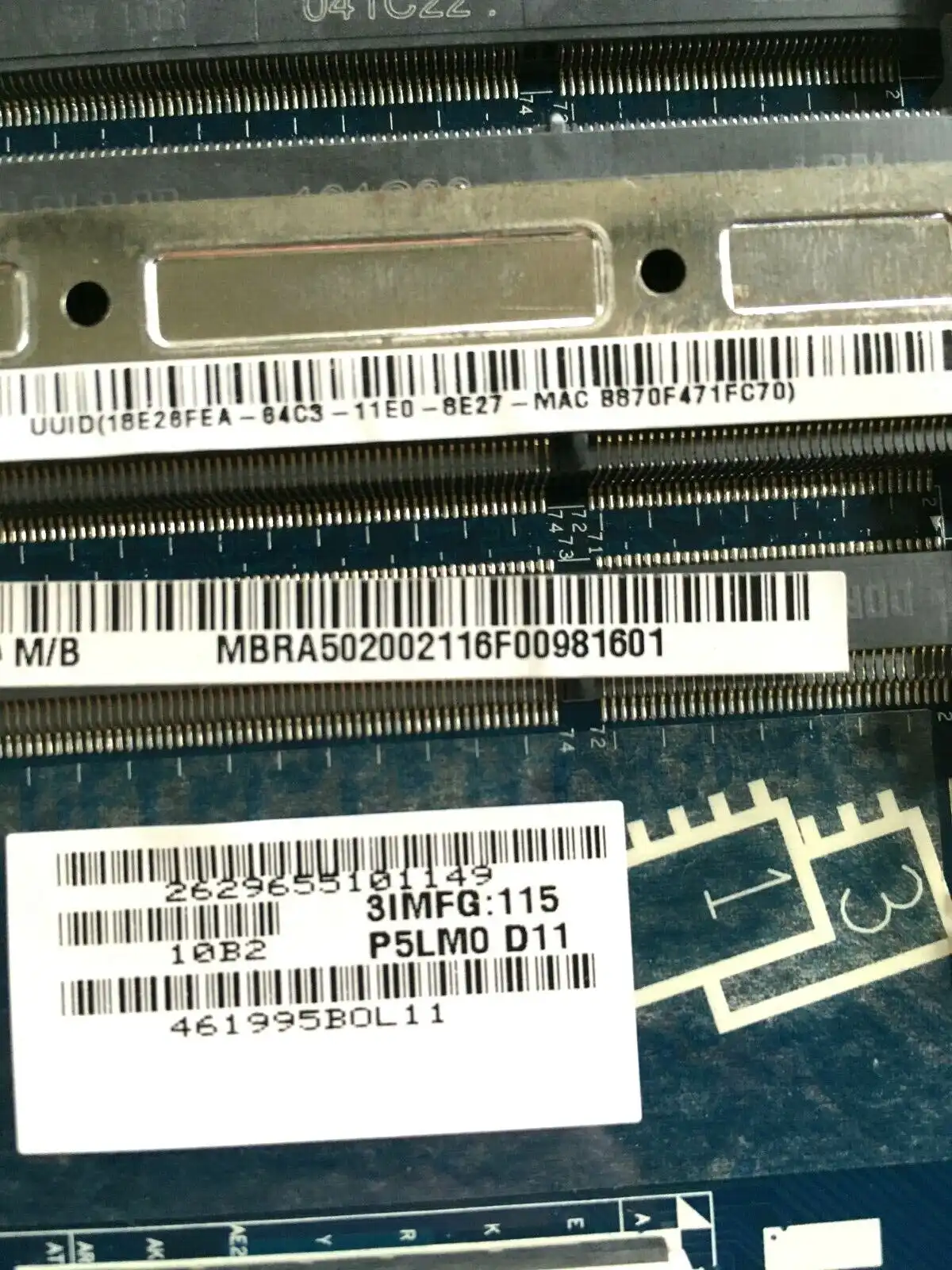 Acer Aspire 5820TG  LA-6931P motherboard MB.RA502.002