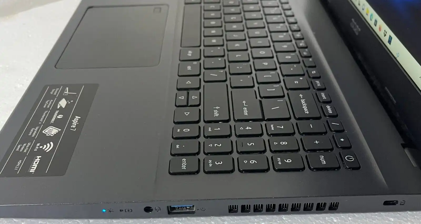 Acer Aspire 7 A715-51G Intel i5-1240P 16Gb RAM 512GB SSD 4Gb GTX1650 15.6" FHD