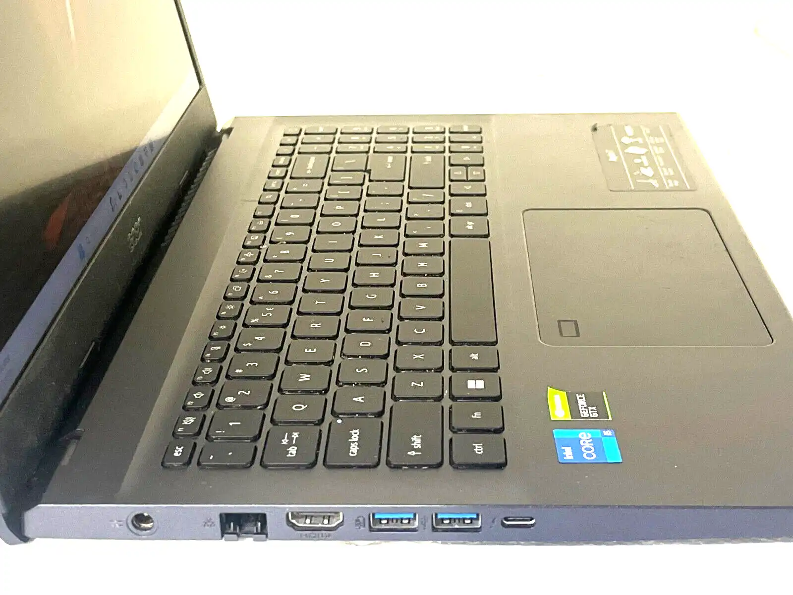 Acer Aspire 7  A715-76G Intel i5-12450 16Gb RAM 512GB SSD  4Gb GTX1650 15.6" FHD