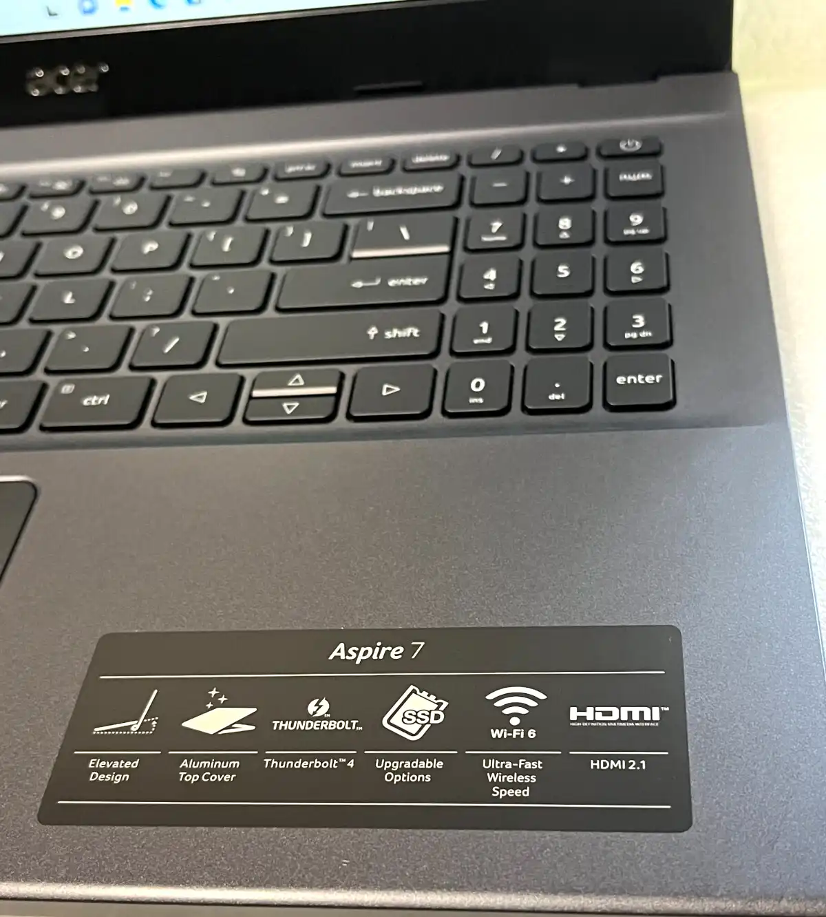 Acer Aspire 7  A715-76G Intel i5-12450 16Gb RAM 512GB SSD  4Gb RTX2050 15.6" FHD