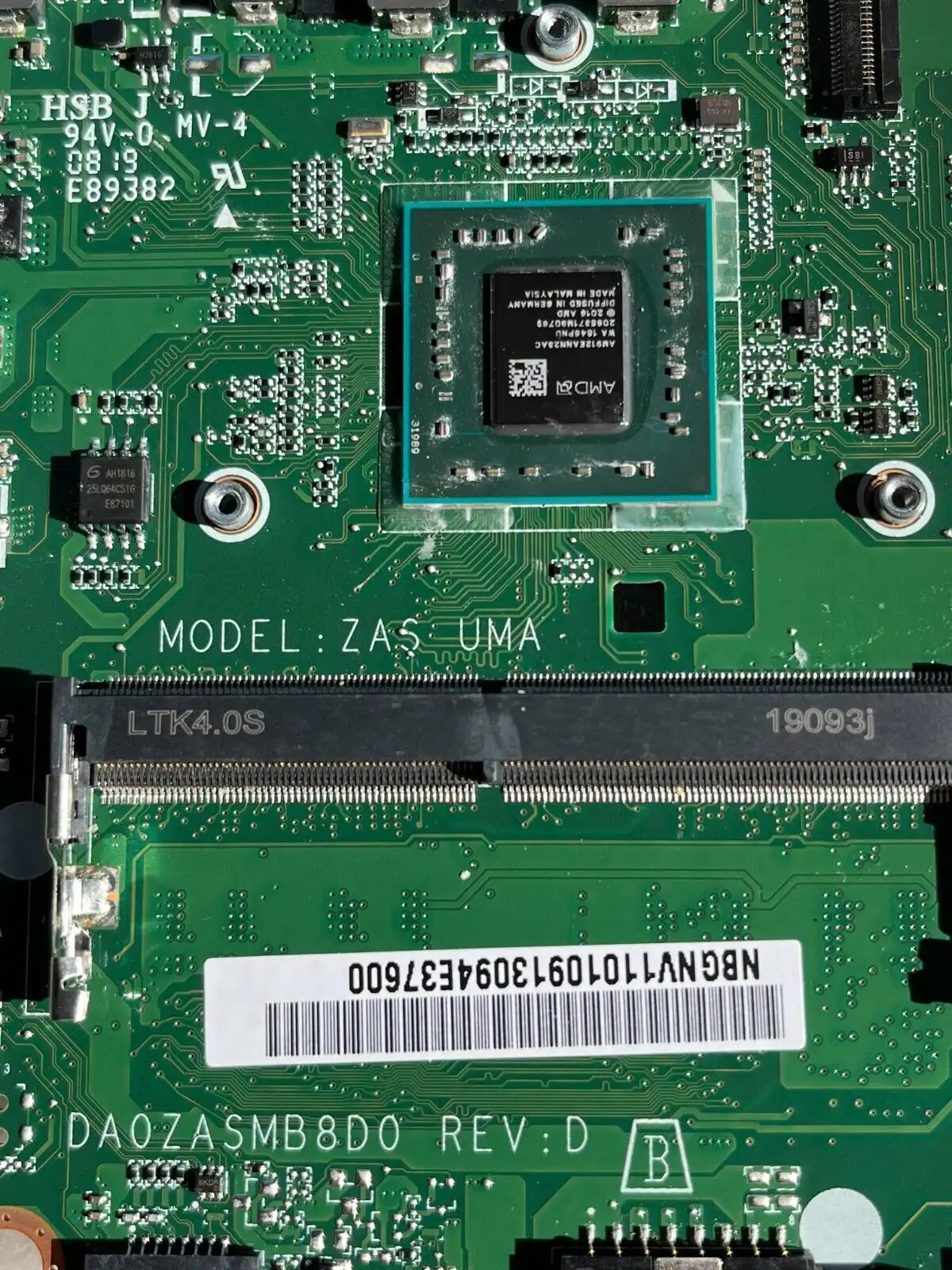 Acer Aspire A315-21g motherboard AMD A4-9120 CPU 4GB RAM   NB.GNV11.010