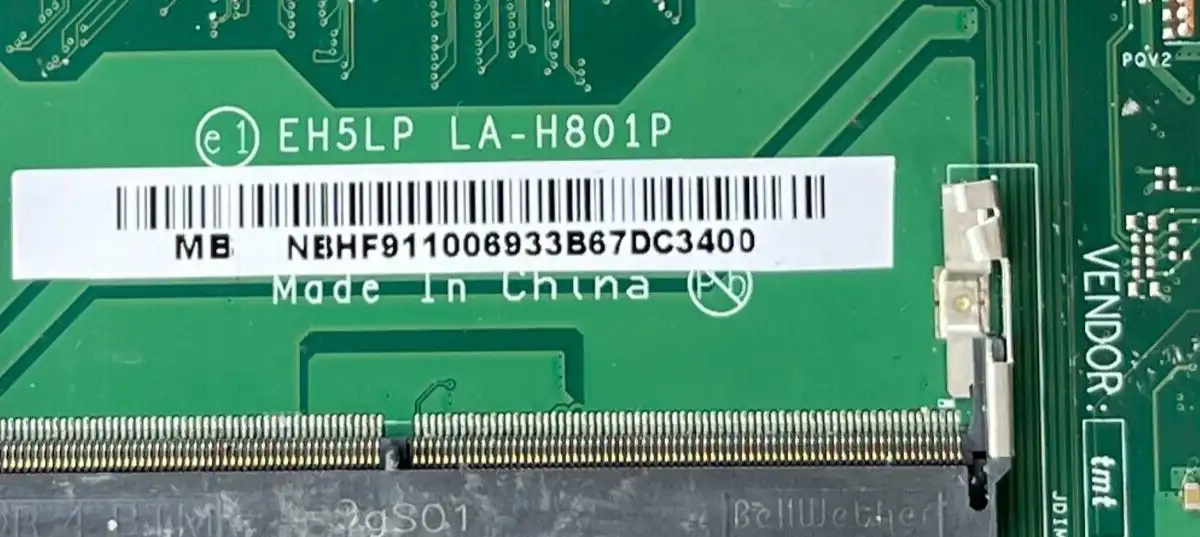 Acer Aspire A315-42 Motherboard  AMD Ryzen 5 3500U   NB.HF911.006