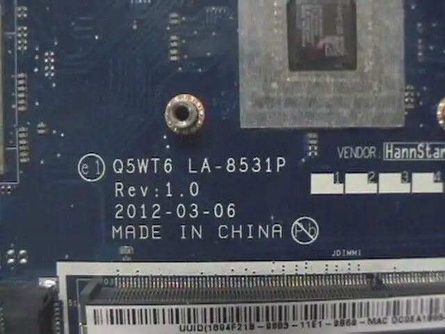 Acer Aspire E1-521  Laptop motherboard  LA-8531P  NB.C0Y11.002