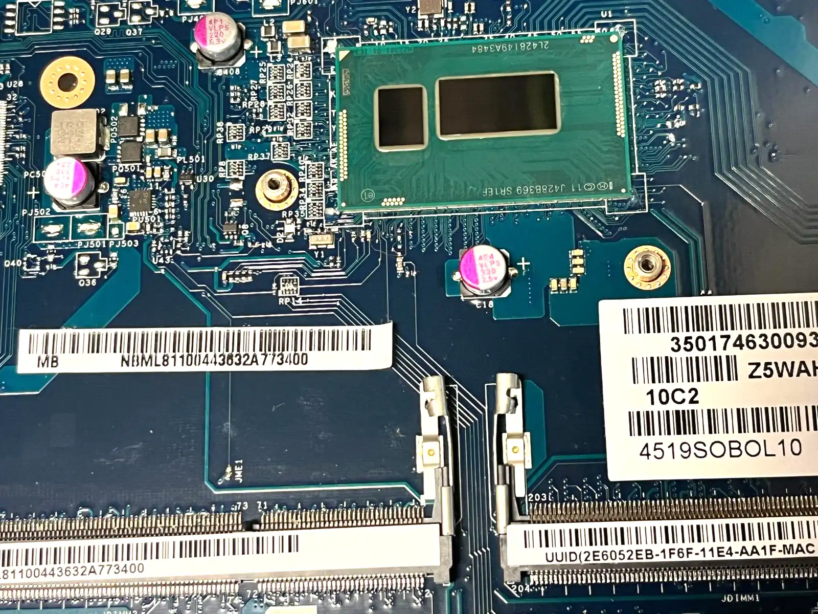 Acer Aspire E5-571 V3-572 with Intel i5-4210u CPU Laptop motherboard NB.ML811.004