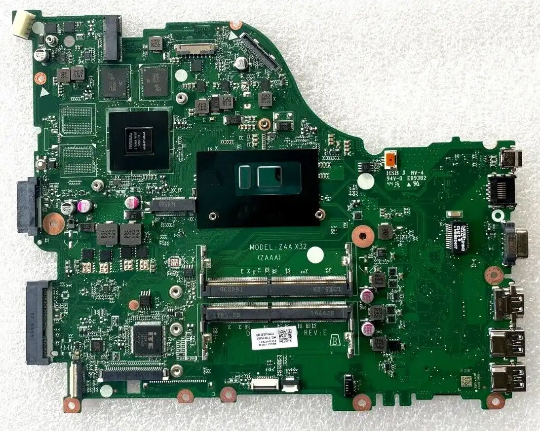 Acer Aspire E5-774G motherboard Intel i5-7200U CPU  2GB GF940M   NB.GG711.005