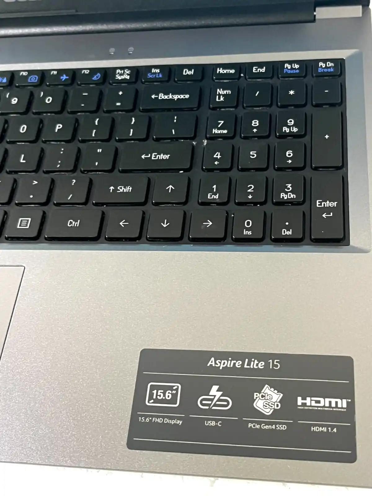 Acer Aspire Lite  AL15-51M Intel i5-1135G7 CPU 16Gb RAM 512GB SSD  15.6" FHD