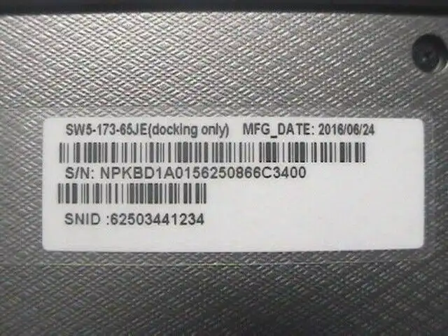 Acer Aspire Switch 11v SW5-173 Keyboard Dock with mouse NP.KBD1A.015