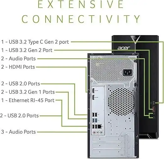 Acer Aspire TC-1660 Intel i5-11400 16Gb RAM 512GB SSD DVD/RW  WiFi