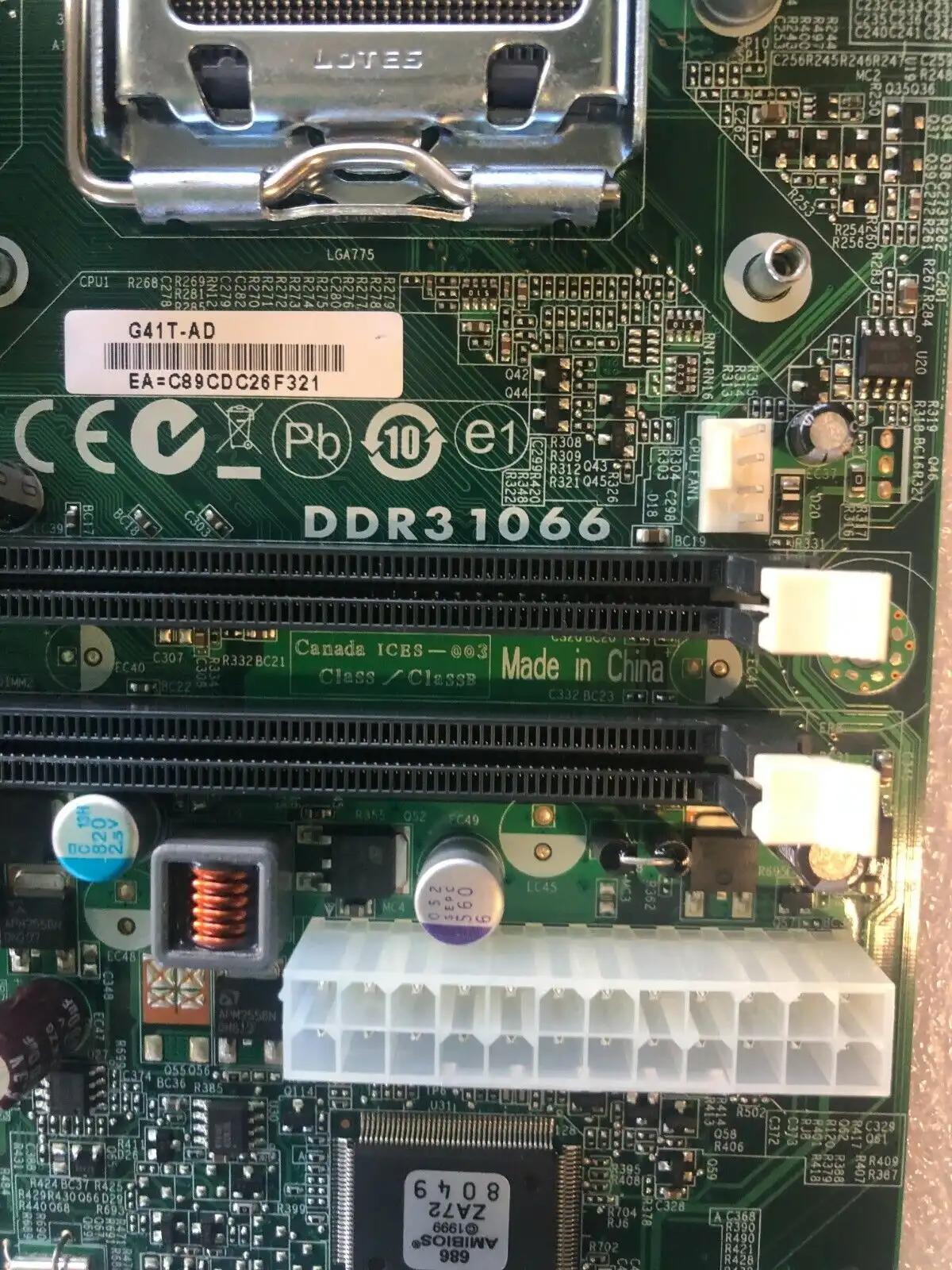 Acer Aspire X1920 G41T-AD socket 775 motherboard   MB.SG807.001