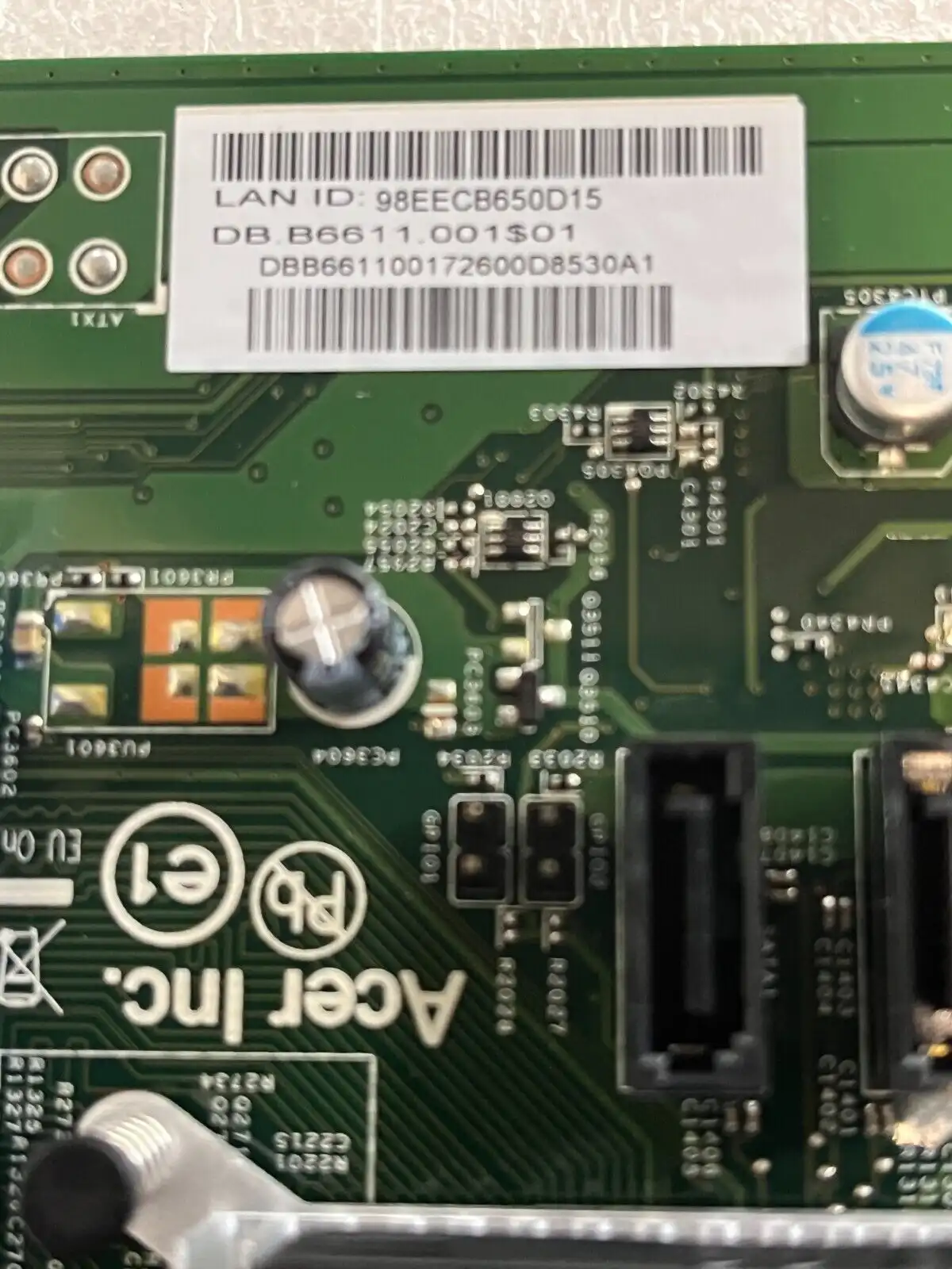 Acer Aspire XC-230 motherboard w/ AMD E1-7010 CPU   DAFT3L-Kelia3  DB.B6611.001