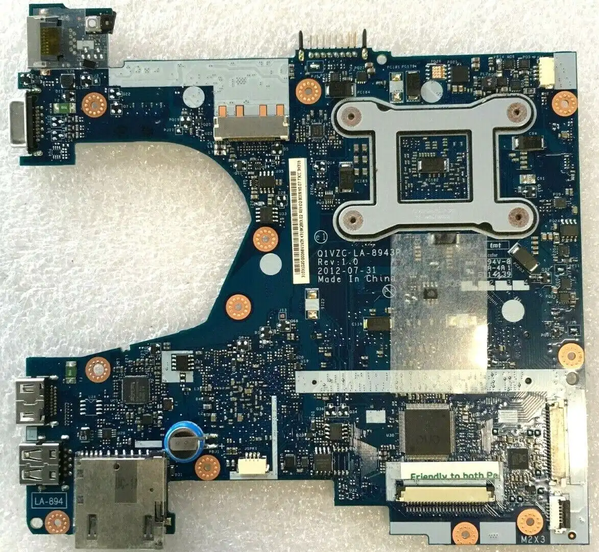 Acer Chromebook C710 motherboard LA-8943P   NB.SH711.001