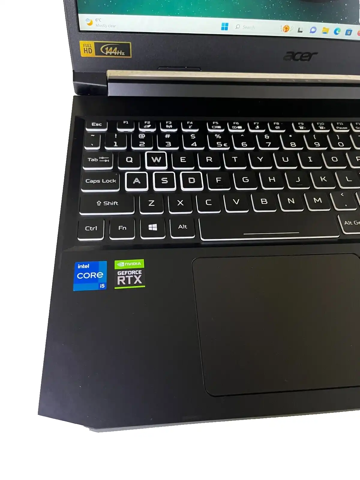 Acer Nitro 5  AN515-57 Intel i5-11400h 16Gb RAM 512GB SSD  4Gb RTX3050 15.6" FHD