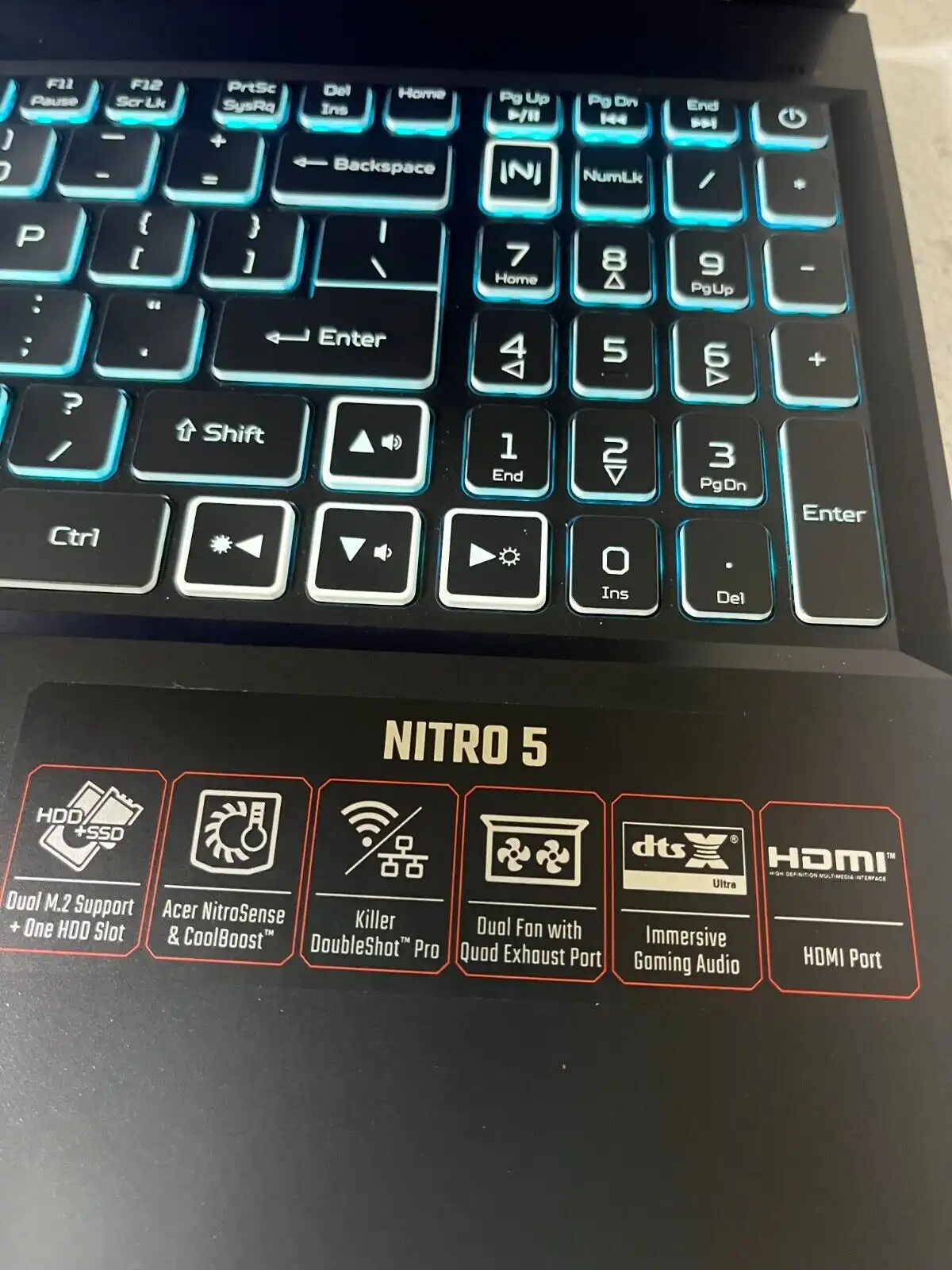 Acer Nitro 5  AN515-57 Intel i9-11900h 16Gb RAM 512GB SSD 8Gb RTX3070 15.6" QHD