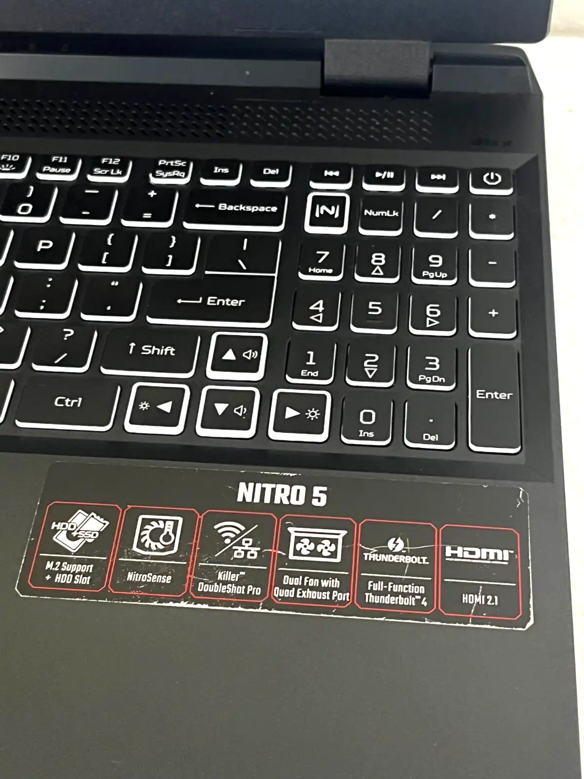 Acer Nitro 5  AN515-58 Intel i7-12700h 16Gb RAM 512GB SSD 4Gb RTX3050 15.6" FHD