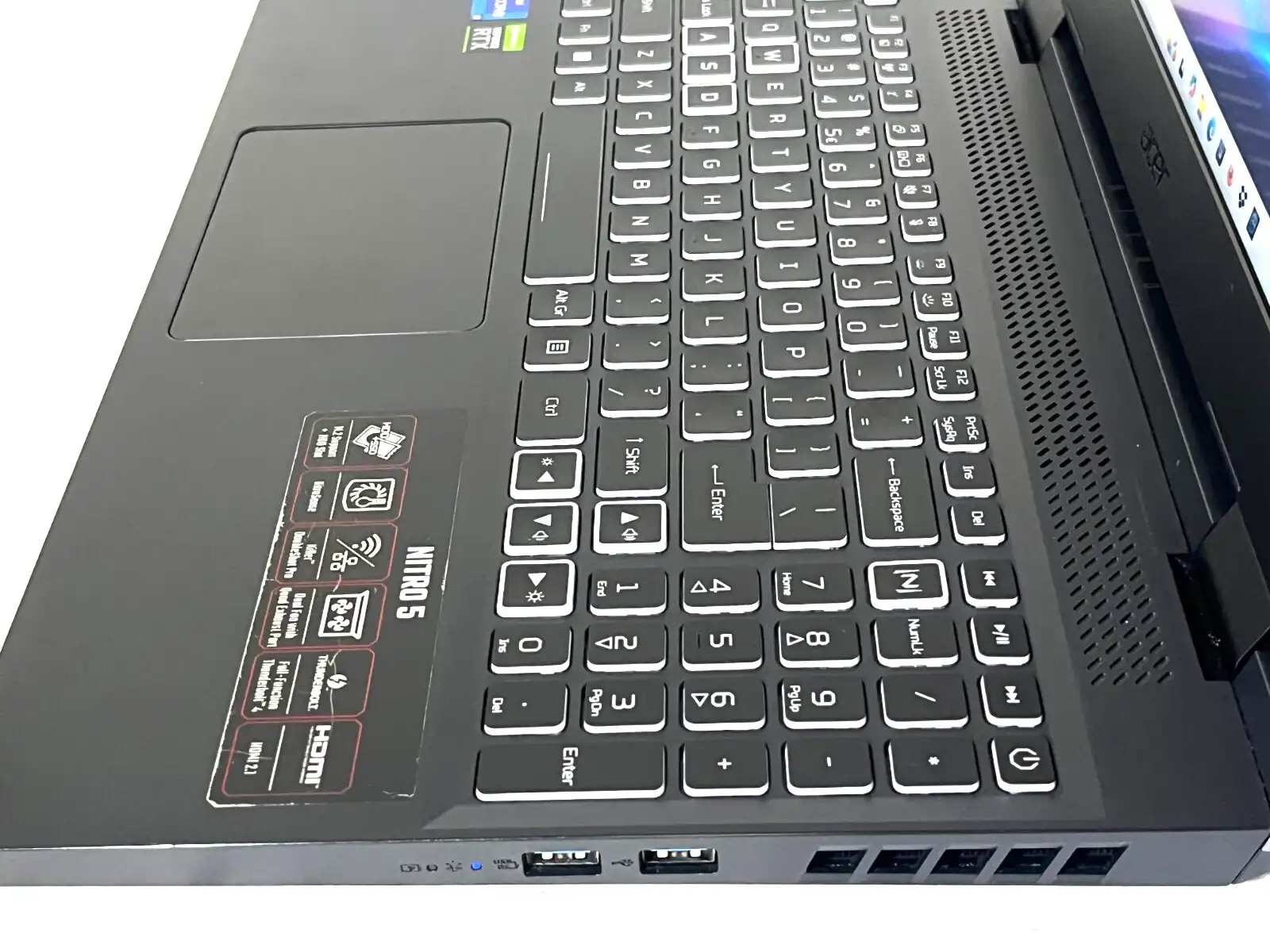 Acer Nitro 5  AN515-58 Intel i7-12700h 16Gb RAM 512GB SSD 4Gb RTX3050 15.6" FHD