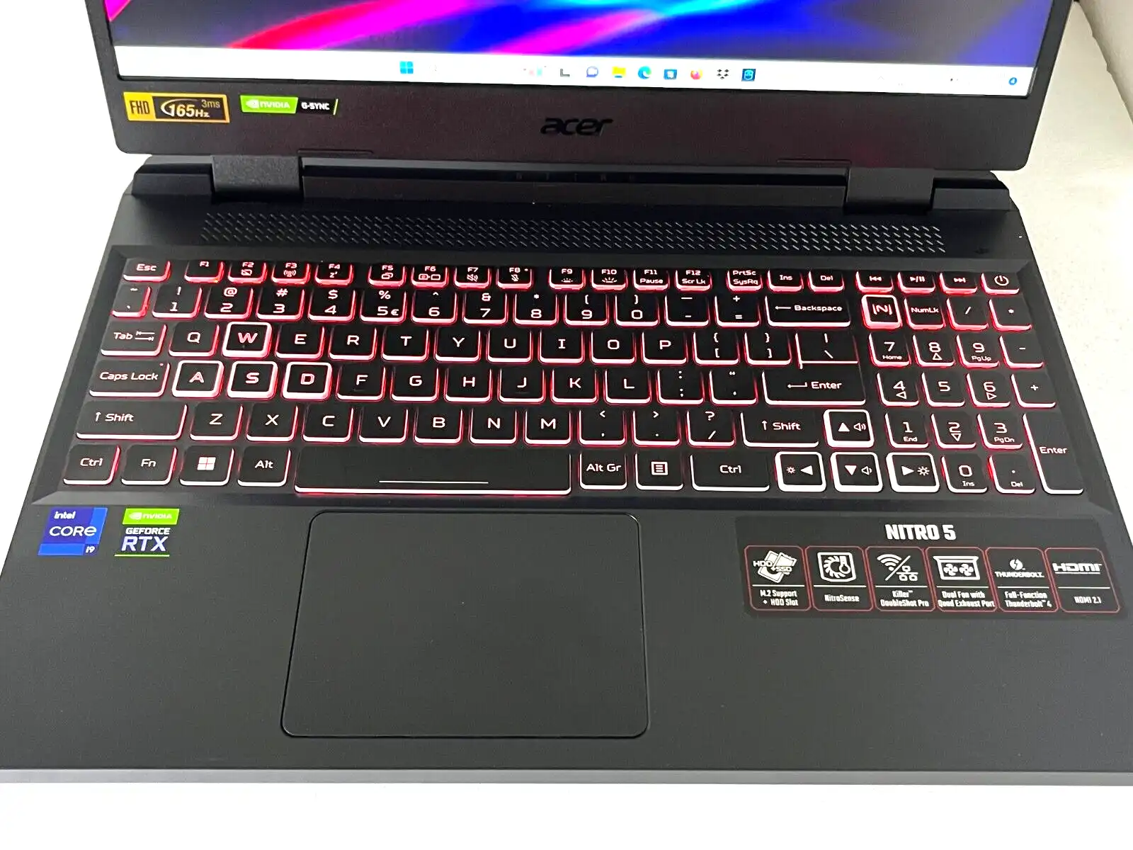 Acer Nitro 5  AN515-58 Intel i9-12900h 16Gb RAM 512GB SSD 6Gb RTX3060 15.6" FHD