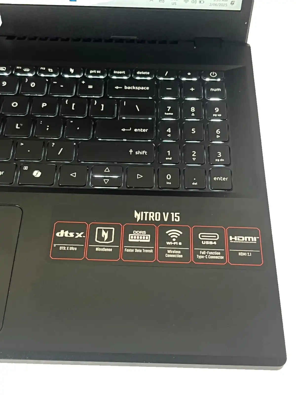 Acer Nitro 5 ANV15-41 AMD Ryzen 5 7535HS 16Gb RAM 512GB 4Gb RTX2050 15.6" 165Hz