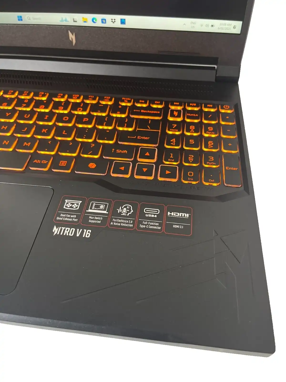 Acer Nitro V  ANV16-41 AMD Ryzen 7 8845HS 16Gb RAM 1TB SSD 6Gb RTX4050 16" 165Hz