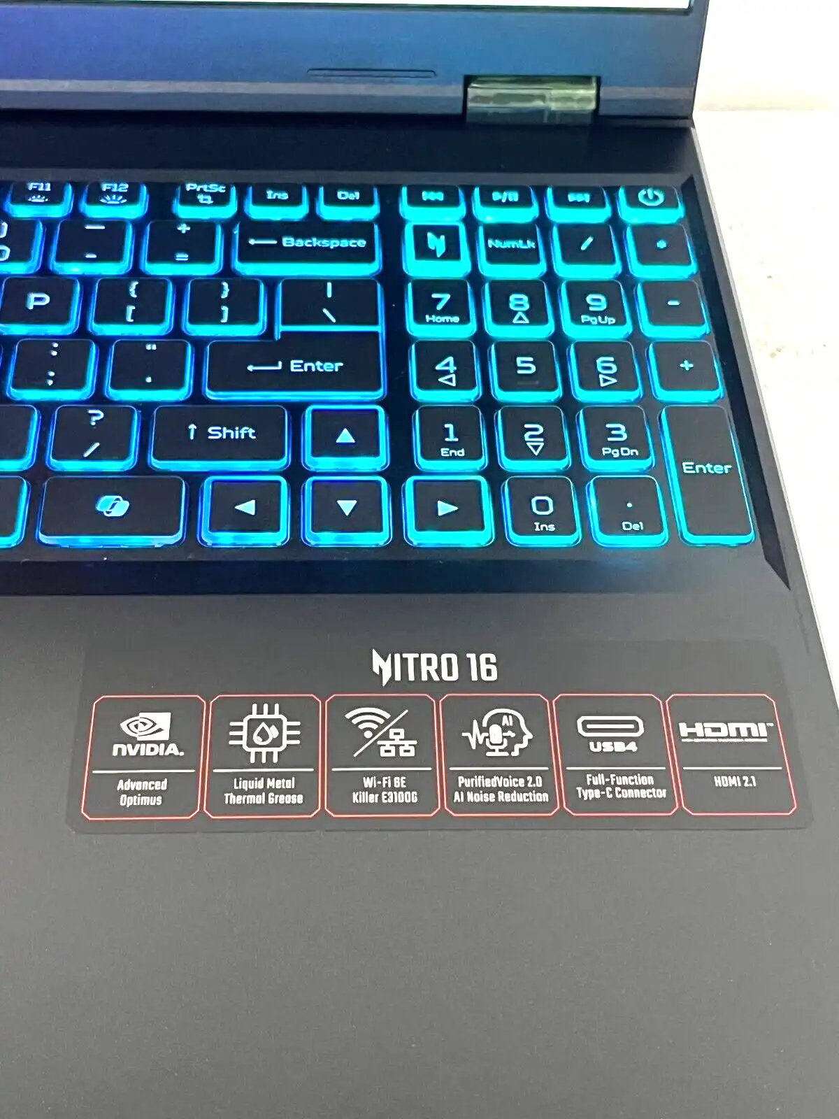 Acer Nitro V  ANV16-43 AMD Ryzen 9 8945HS 32Gb RAM 1TB SSD 8Gb RTX4060 16" WUXGA