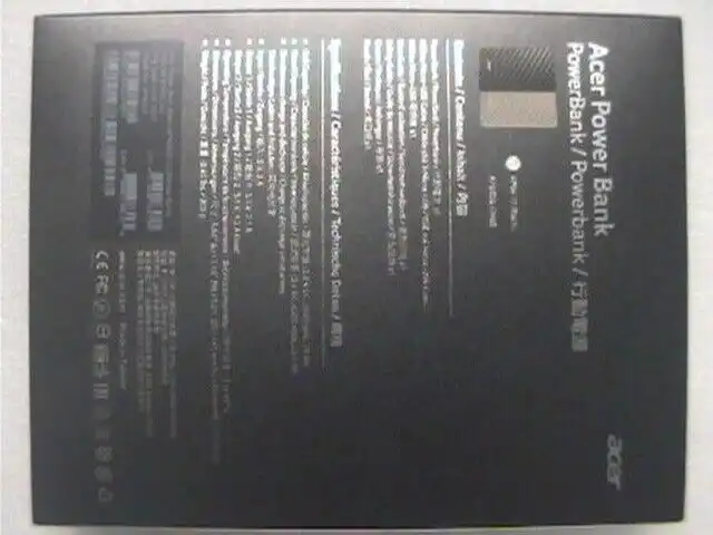 Acer Power Bank Black APB610 4500mAh portable battery storage charger