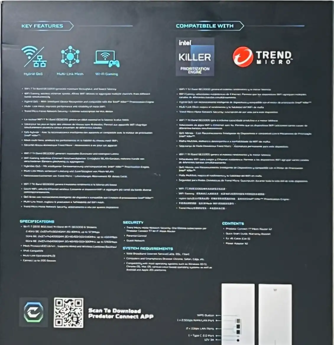 Acer Predator Connect T7 WiFi 7 Mesh Router (2 pack)