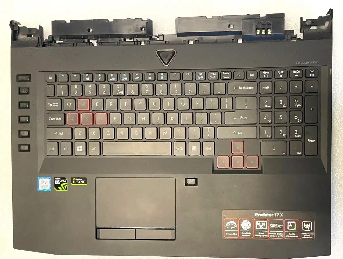 Acer Predator GX-792 Palmrest assembly with keyboard and touchpad