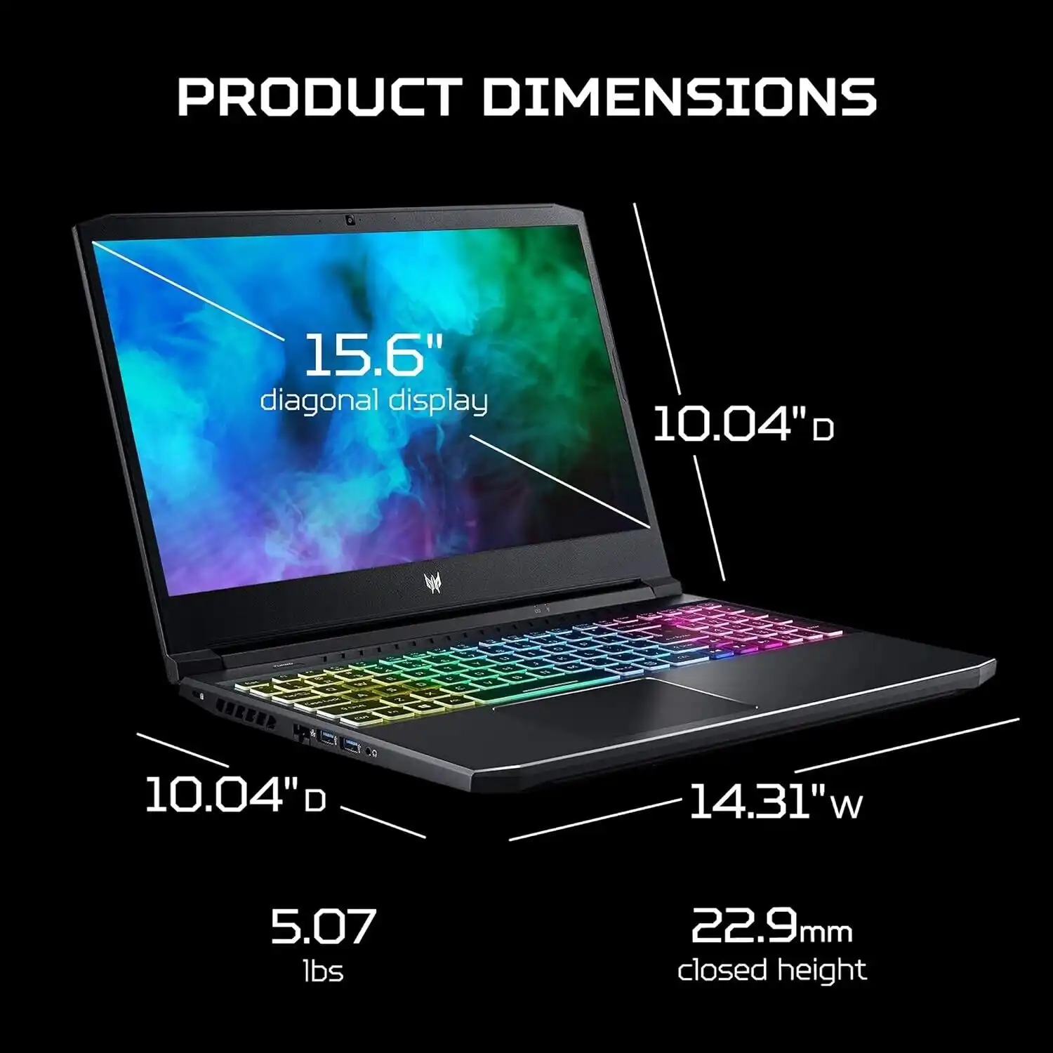 Acer Predator PH315-54 Intel i7-11800h 16Gb RAM 512GB SSD 8Gb RTX3070 15.6" FHD