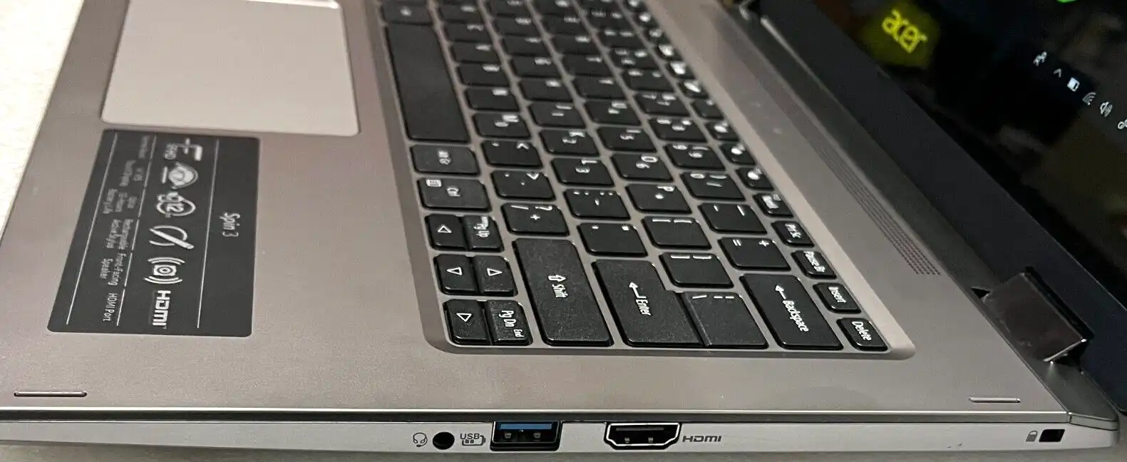 Acer Spin 3 SP314-53GN Intel i5-8265U 16Gb RAM 128GB SSD 1TB HDD MX230 14" Touch