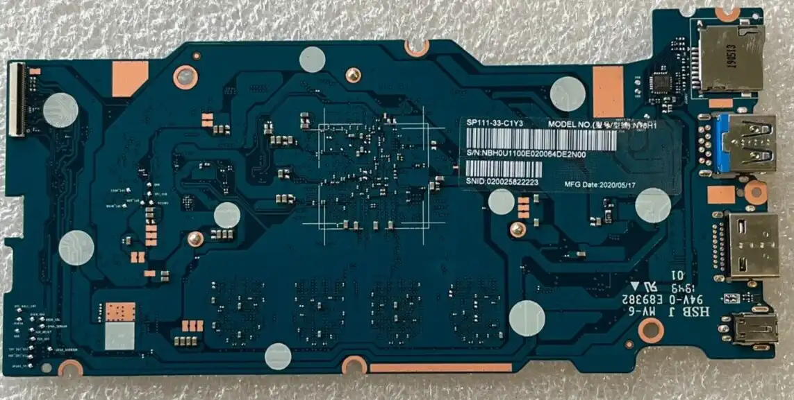 Acer Spin SP111-33 motherboard w/Intel N4000 CPU 4GB RAM 128GB SSD NB.H0U11.00E