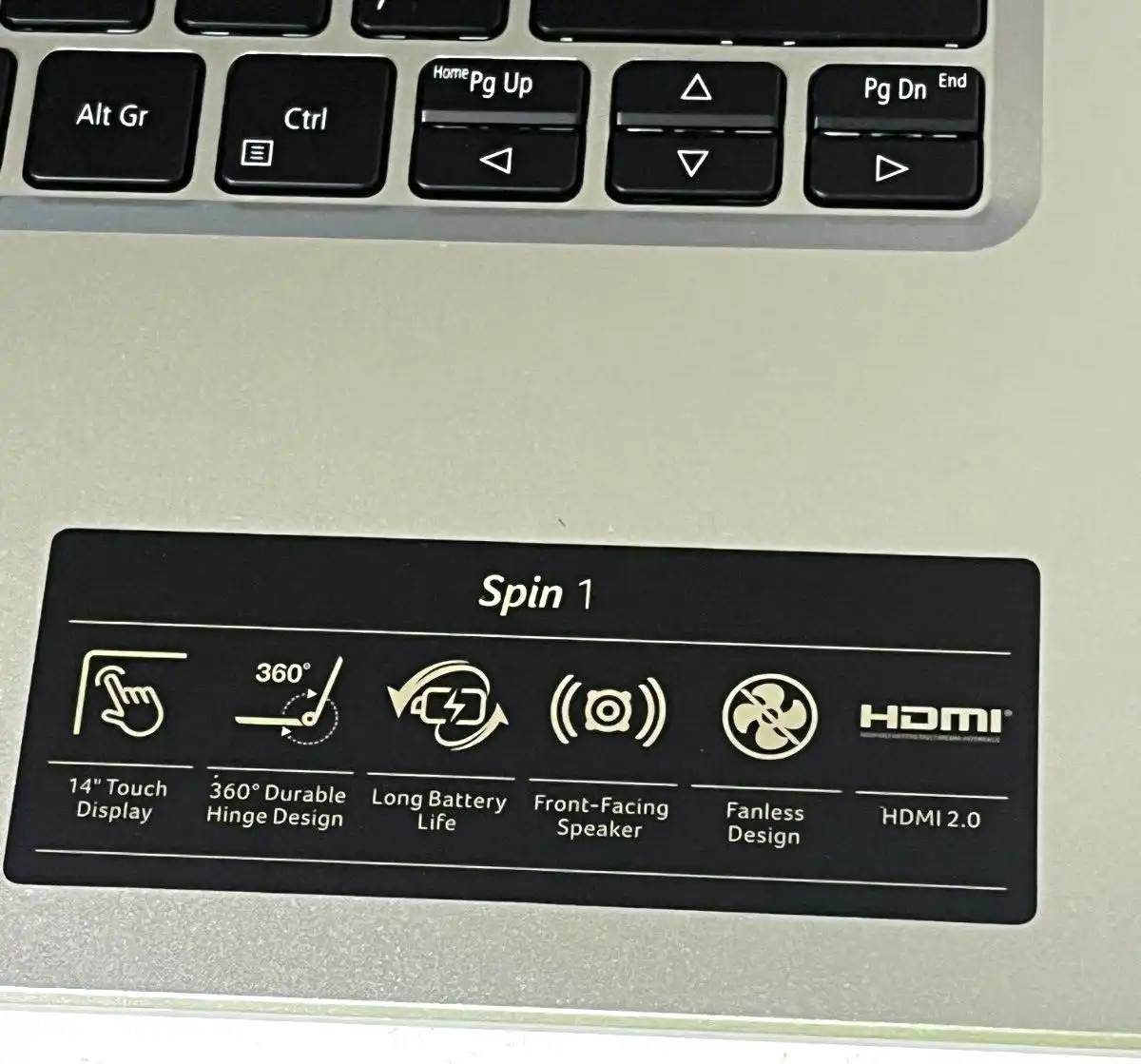 Acer Spin SP114-31 Intel N6000 Quad Core CPU 4Gb RAM 128GB SSD 14" Touch Win10