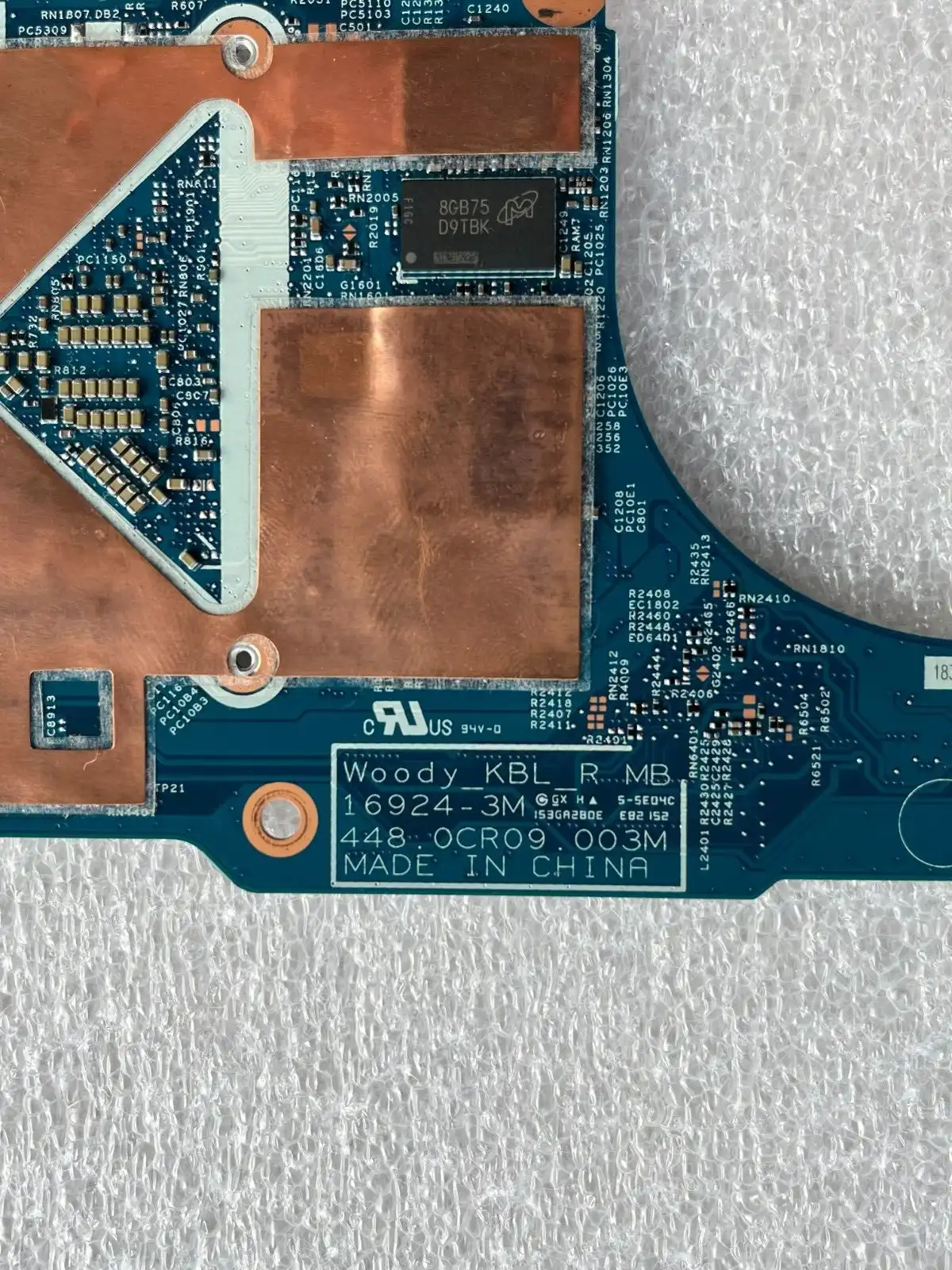 Acer Spin SP513-52N motherboard with i7-8550u CPU  8GB RAM    NB.GR711.002