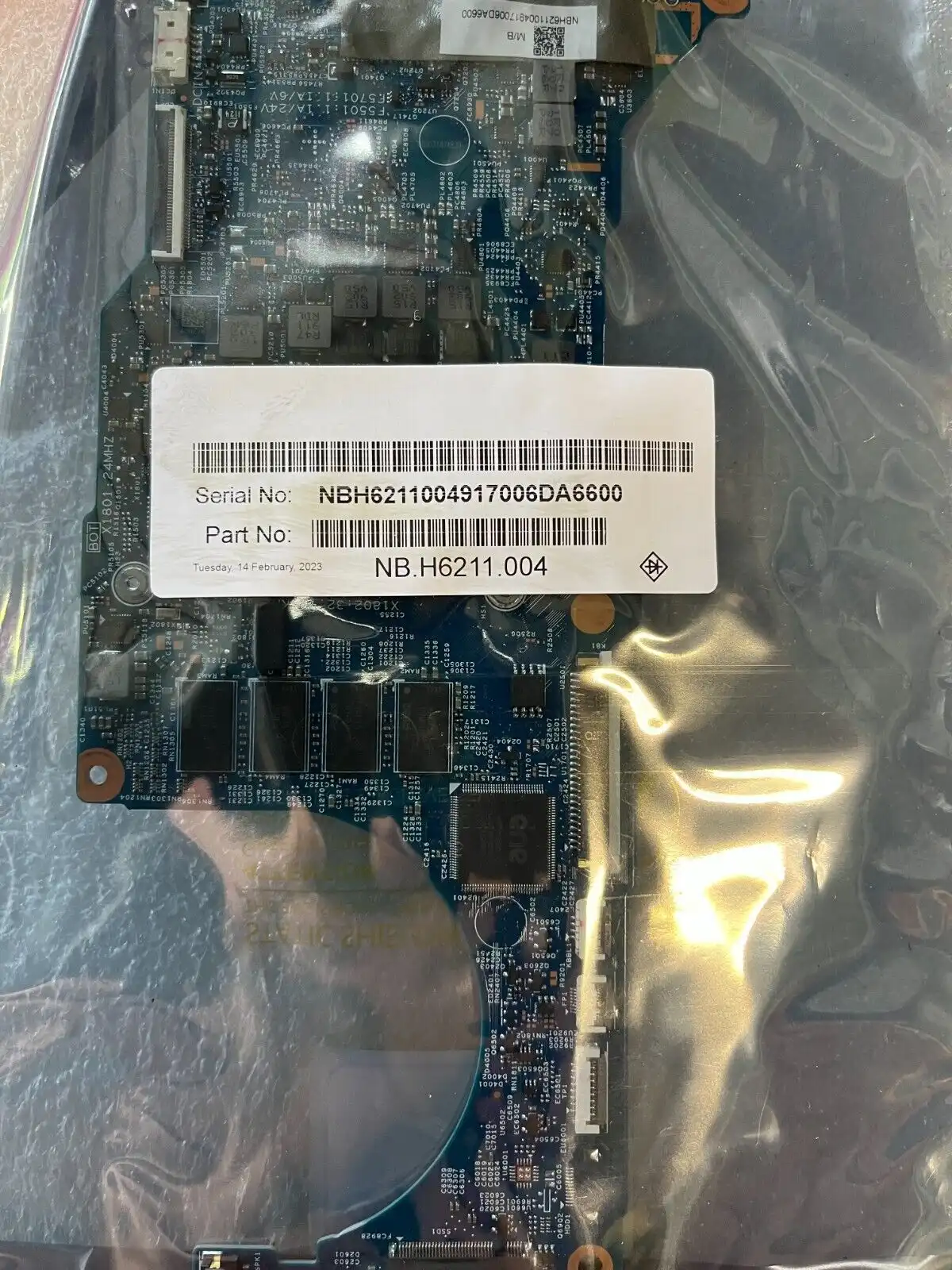 Acer Spin SP513-53N motherboard with i5-8265u CPU  8GB RAM     NB.H6211.004