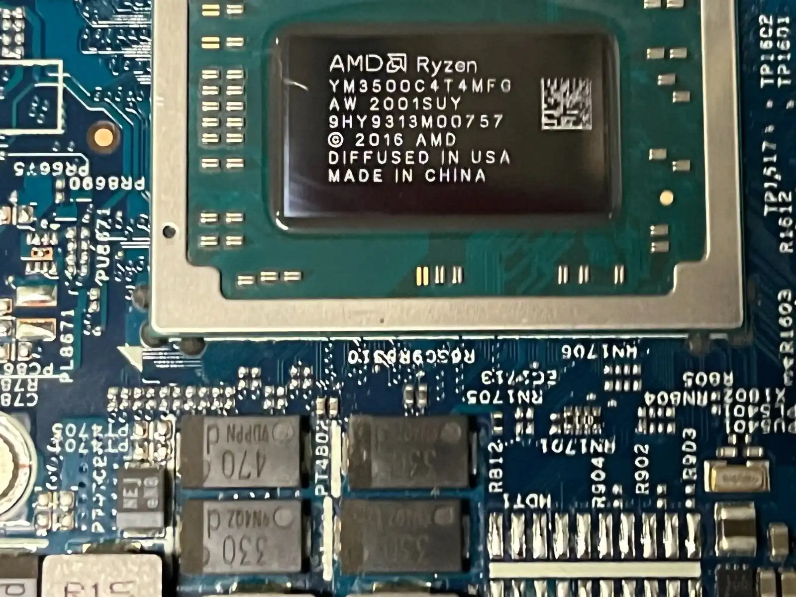 Acer Swif SF314-41 motherboard with AMD Ryzen R5-3500u CPU  4GB RAM   NB.HEY11.003