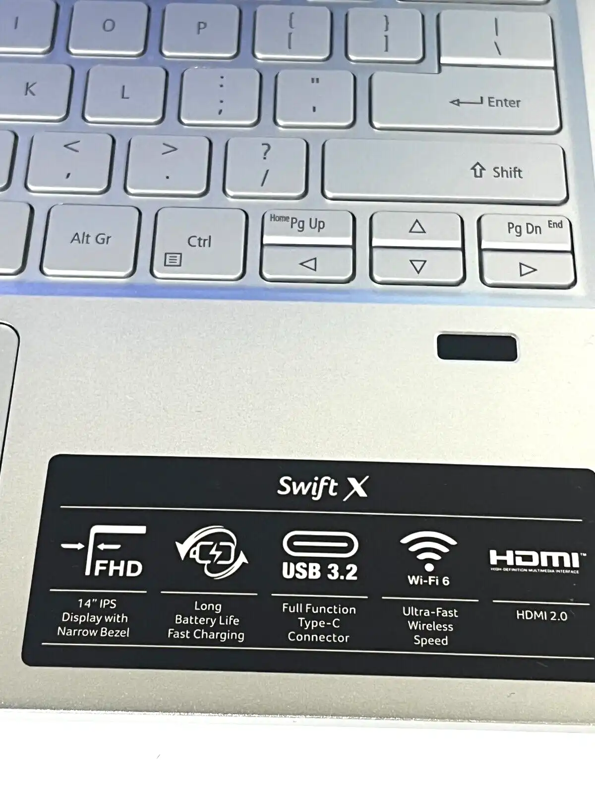 Acer Swift X SFX14-41G AMD Ryzen 7 5700U 16Gb RAM 1TB SSD 14" IPS 4GB GTX1650