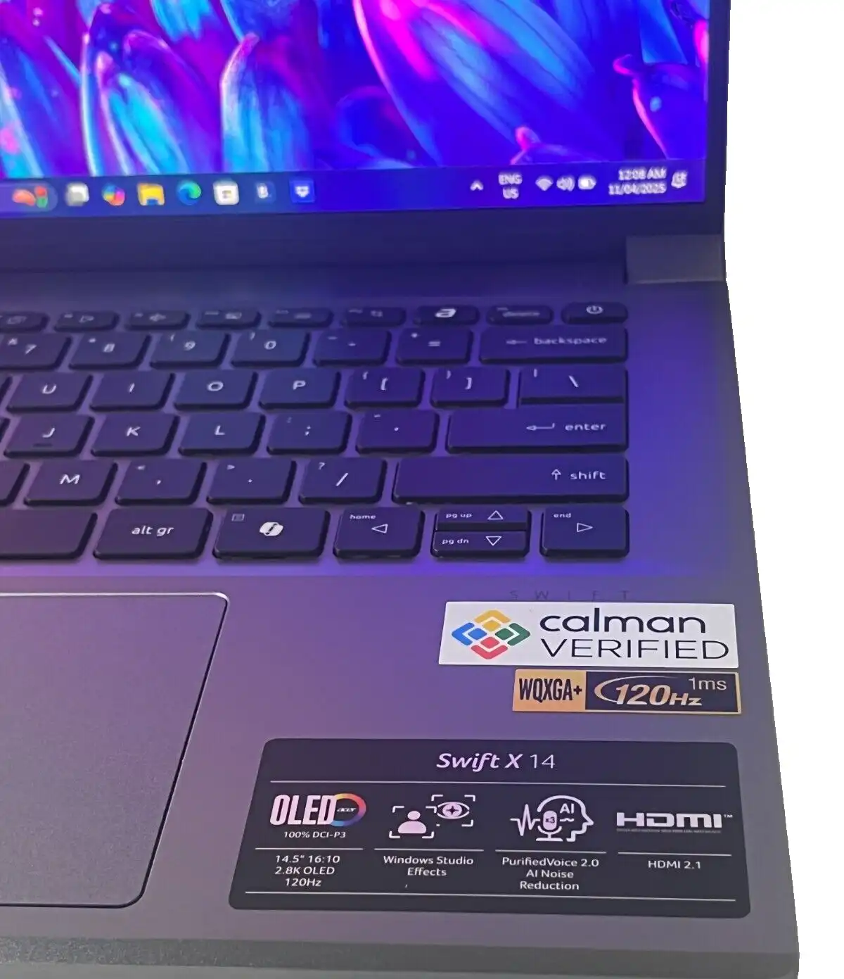 Acer Swift X SFX14-72G Intel Core Ultra 7 32Gb 1TB SSD 14.5" 2.8K OLED RTX4070