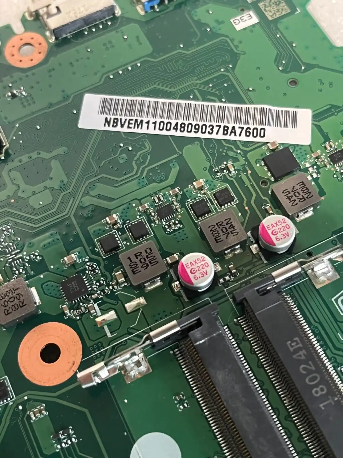 Acer Travelmate P249-G2-M motherboard w/Intel i3-7100u CPU  NB.VEM11.004