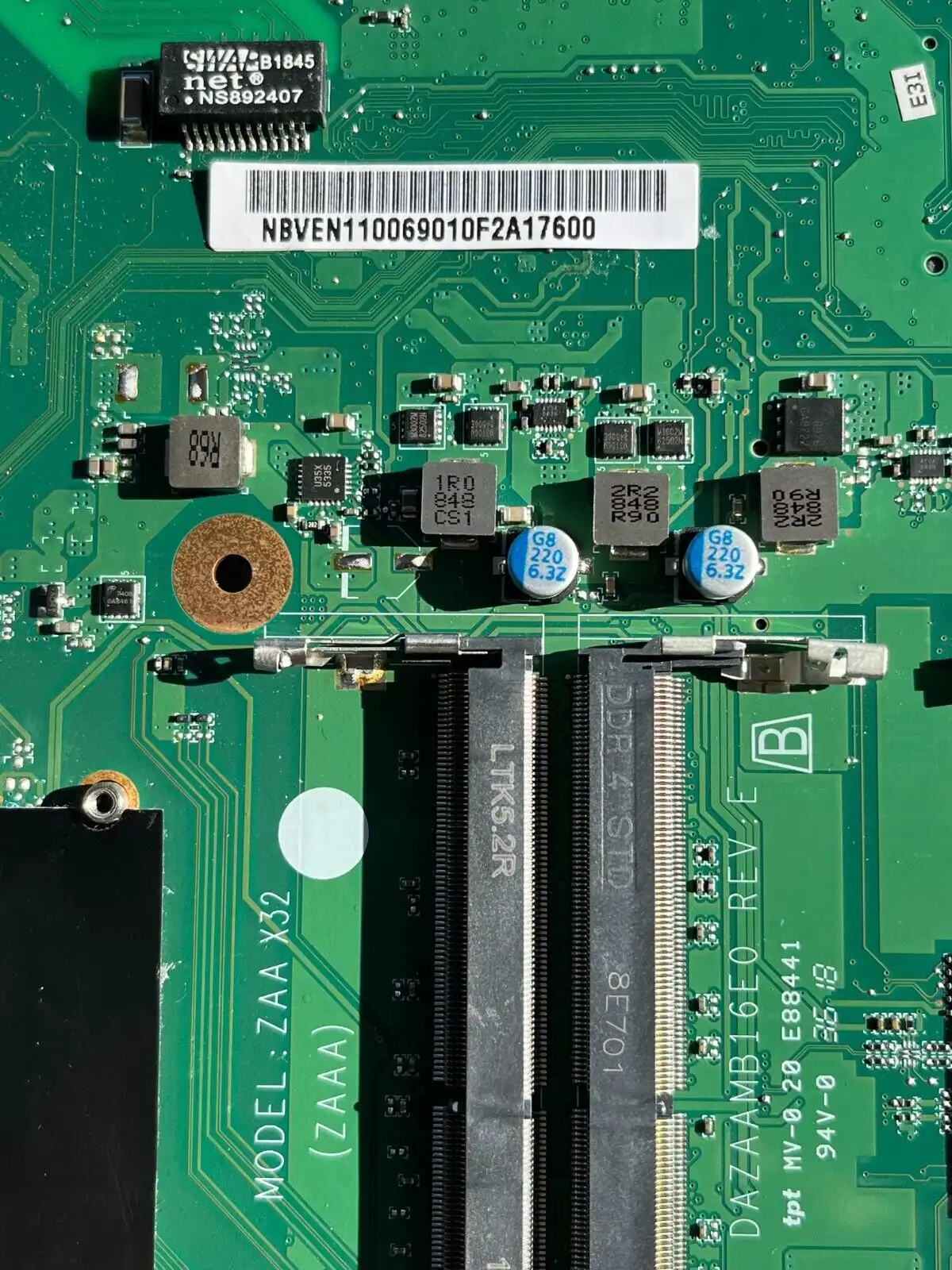 Acer Travelmate P249-G2-M motherboard w/Intel i5-7200 CPU  NB.VEN11.006