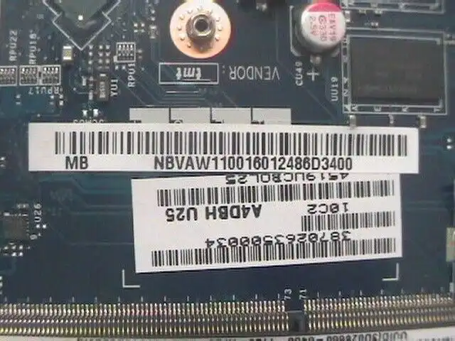 Acer TravelMate P645-S laptop motherboard w/CPU i3-5015u LA-B731P  NB.VAW11.001